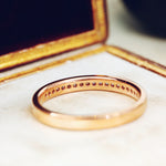 Contemporary 9ct Rose Gold Half Eternity Ring