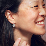 Stupendous Dazzlin' Antique Diamond Rosette Earrings