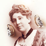 Stupendous Dazzlin' Antique Diamond Rosette Earrings