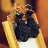 Antique Victorian Whitby Jet Cameo Earrings