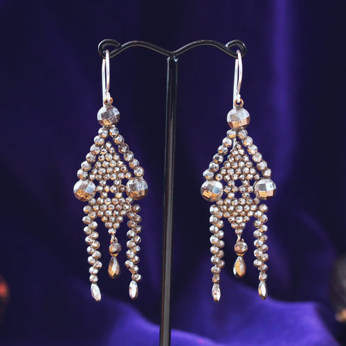 Antique Georgian Cut Steel Earrings