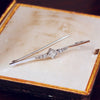 Vintage Art Deco Diamond Bar Brooch