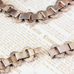 Fabulous Victorian Silver Book-Link Collarette Necklace