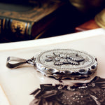 Beautiful Victorian Date 1882 Silver Locket