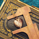 Vintage Date 1974 9ct Gold Heart Pendant