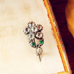 Tiniest Romance Antique Georgian Paste Flower Pin