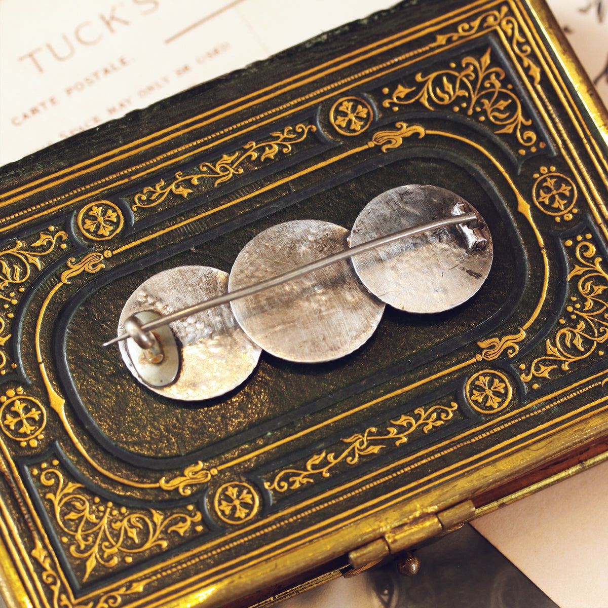 Antique Victorian Aesthetic Period Silver Brooch