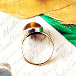 Vintage Mid Century 9ct Gold & Tiger's Eye Ring