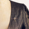Antique Edwardian Peridot & Enamel Safety Pin Collar Brooch