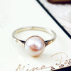 9ct White Gold Mabe Pearl Ring