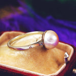 9ct White Gold Mabe Pearl Ring