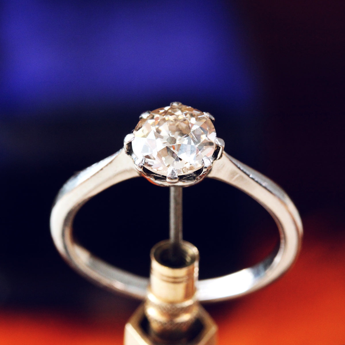 Vintage 1.19ct Old Cut Diamond Engagement Ring