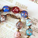 Fabulous Vintage Venetian Sommerso Glass Beads