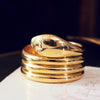 Antique Date 1898 18ct Gold & Diamond Snake Ring