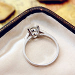 1.20ct Old Cut Diamond Platinum Engagement Ring