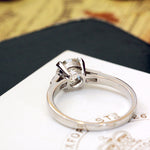 1.20ct Old Cut Diamond Platinum Engagement Ring