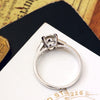 1.20ct Old Cut Diamond Platinum Engagement Ring