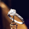 1.20ct Old Cut Diamond Platinum Engagement Ring