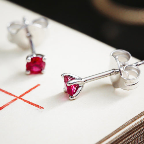 Ravishing Ruby Stud Earrings