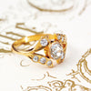 Antique Handmade Old Cut Diamond Ring