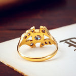 Oh Romantic Glimmer! Handmade Old Cut Diamond Ring