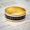 Date 1810 Enamelled Mourning Band Ring