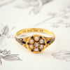 Enchanting Lovelee Date 1863 Enamelled Pearl Ring