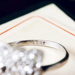 Vintage Art Deco Hand Cut Diamond Cluster Ring