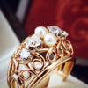 Extravagant Vintage Diamond & Pearl Boule Cocktail Ring