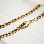 Date 1979 Vintage 9ct Gold 27 Inch Chain Necklace