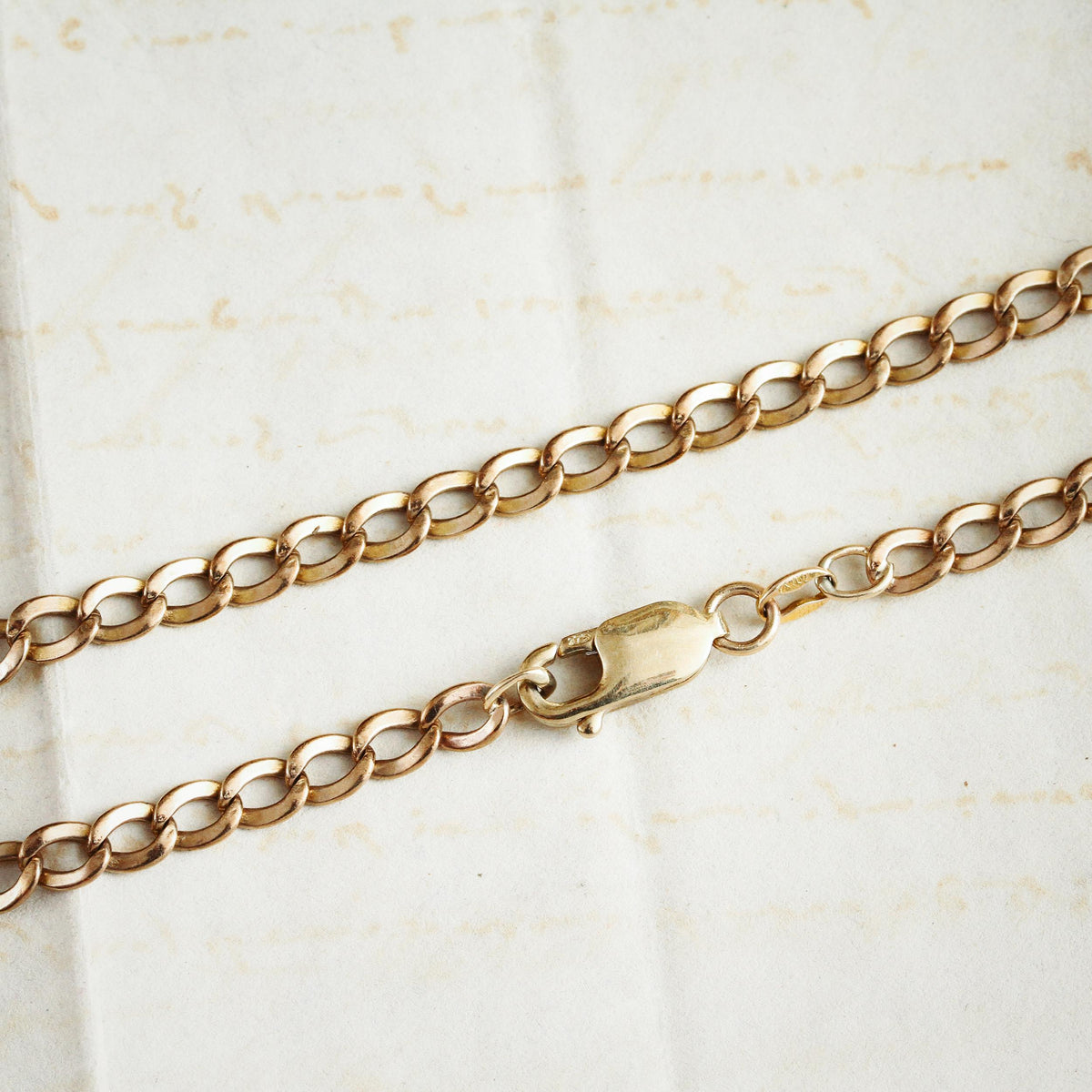 Date 1979 Vintage 9ct Gold 27 Inch Chain Necklace