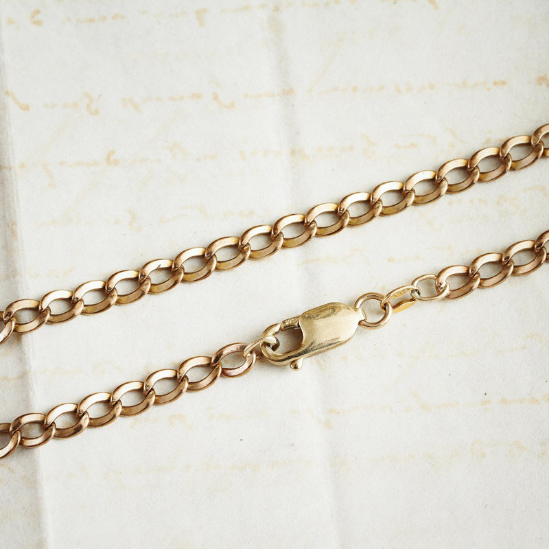 Date 1979 Vintage 9ct Gold 27 Inch Chain Necklace