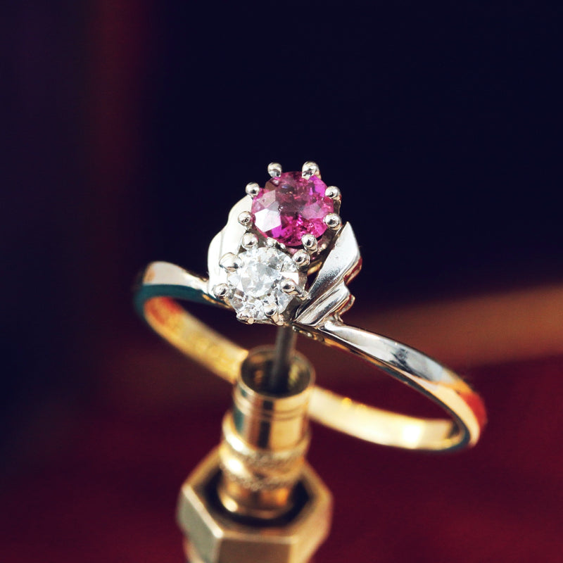 Precious Art Deco Ruby & Diamond Ring