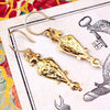 Etruscan Amphora Gold Drop Earrings