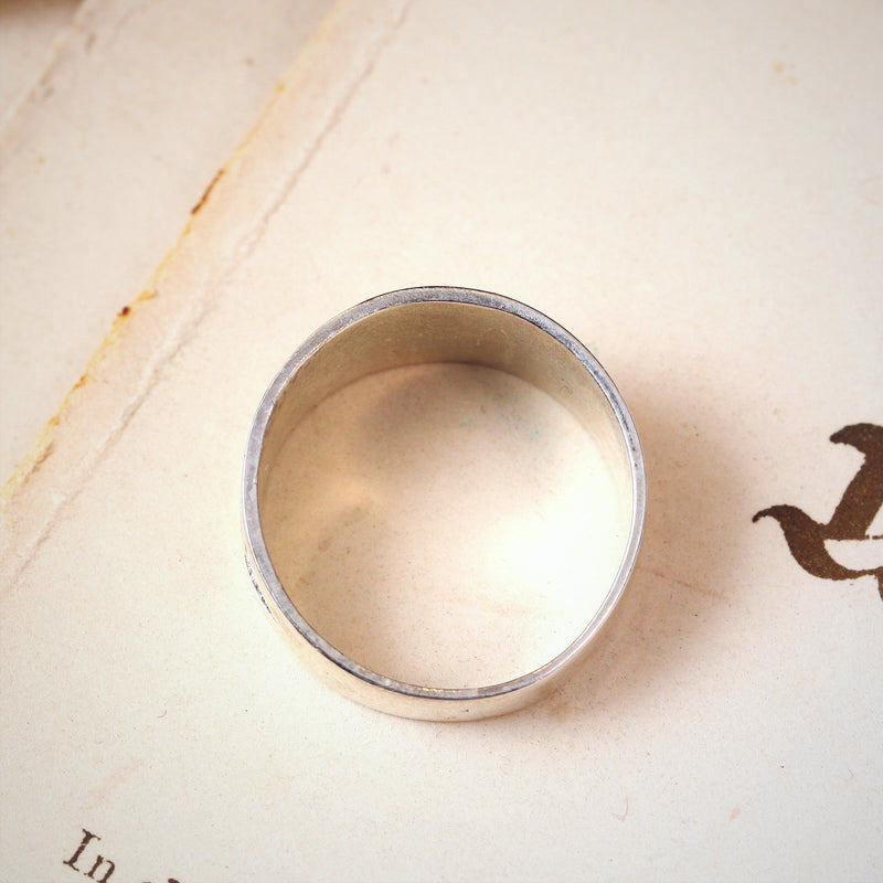 Antique Style Silver MIZPAH Ring