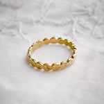 Vintage Style 'Leaves' Gold Wedding Ring