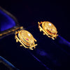 Antique Victorian Aesthetic Movement Earrings