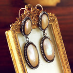 Georgian Coque de Perle Drop Earrings