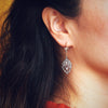 Vintage Rose Cut Diamond Drop Earrings