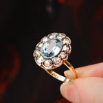 Sensational Delight! Antique Spinel and Diamond Cluster Ring