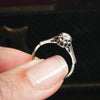 Vintage White Gold Diamond Solitaire Engagement Ring