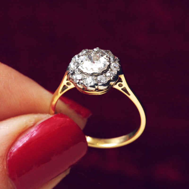 Prettiest LOVE Vintage Diamond Cluster Ring