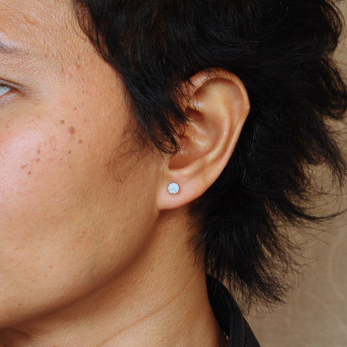 A Super-Dazzling Pair of 0.55ct Brilliant-cut Diamond Stud Earrings