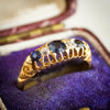 Date 1904 Sapphire & Diamond Engagement Ring