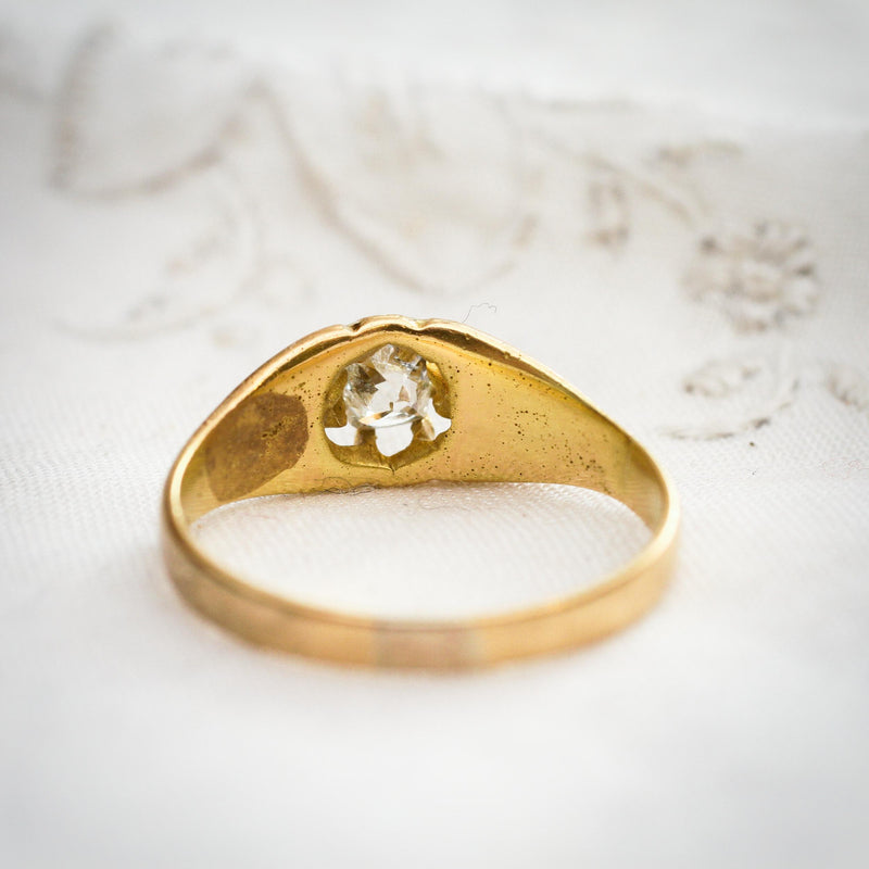 Classic Antique Old Cut Diamond Solitaire Ring