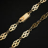 Chunky Retro Celtic Style Silver Gilt Chain