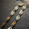 Chunky Retro Celtic Style Silver Gilt Chain