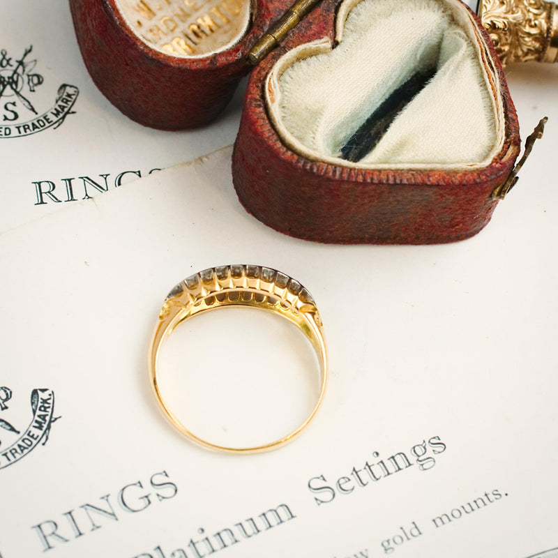 Lyrical Lovely Edwardian Diamond Five Stone Ring