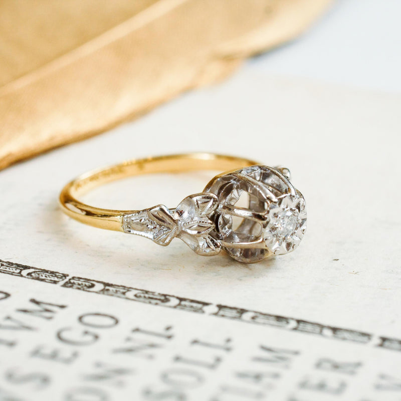 An Especially Fancy Vintage Diamond Engagement Ring