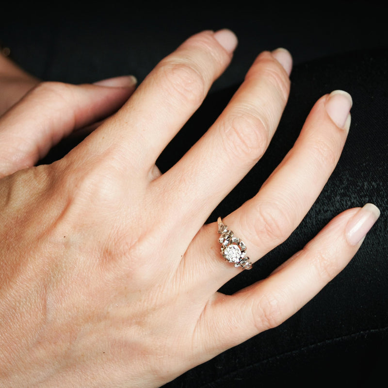 An Especially Fancy Vintage Diamond Engagement Ring